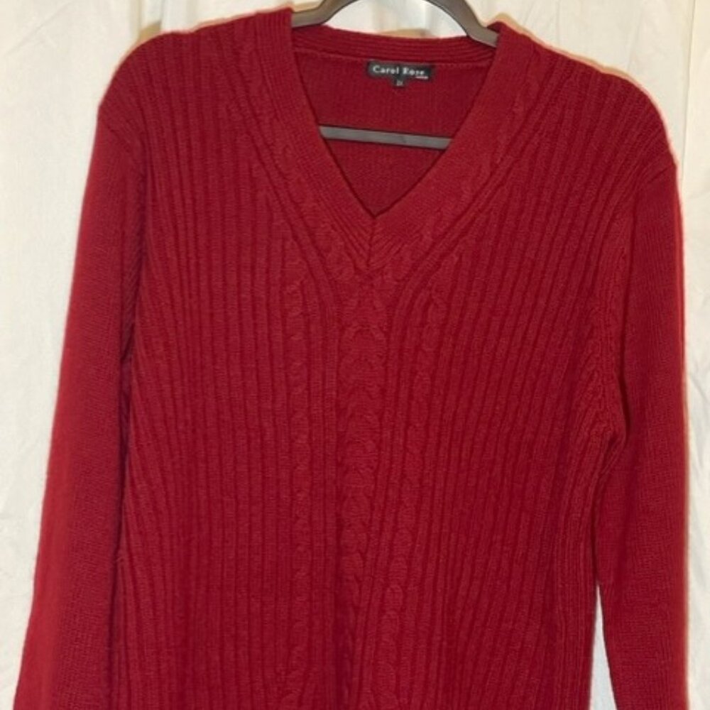 Carol Rose Women's Cable Knit Sweater 2X